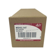 Malco MSHXL14 1/4 Extra Long Red Magnetic Hex Chuck Driver