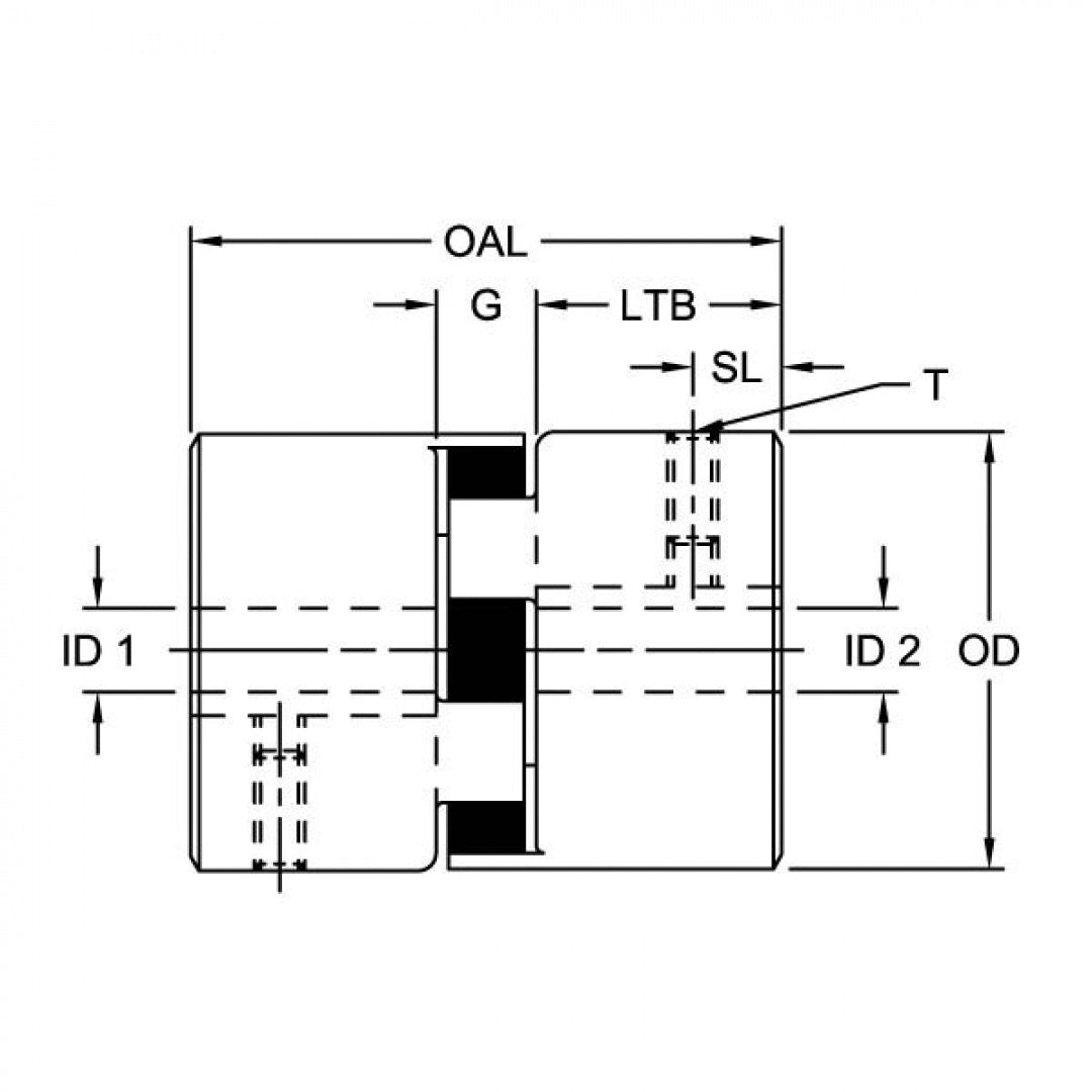 Lovejoy 68514417510 LSC-5-SHAFT COLLAR 5/16 in ID 5/8 in OD