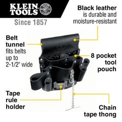 Klein Tools 5178 8-Pocket Tool Pouch Each