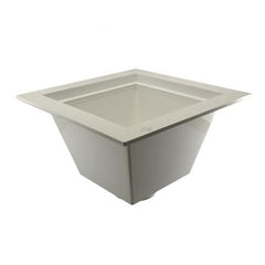 Jones Stephens S59003 12x12x3 Spigot PVC Floor Sink Only Hub Type Squared Shape