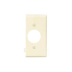 Leviton PSE7-I 1-Gang Single 1.406 Inch Hole Device Receptacle Wallplate, Sectional, Thermoplastic Nylon, Ivory