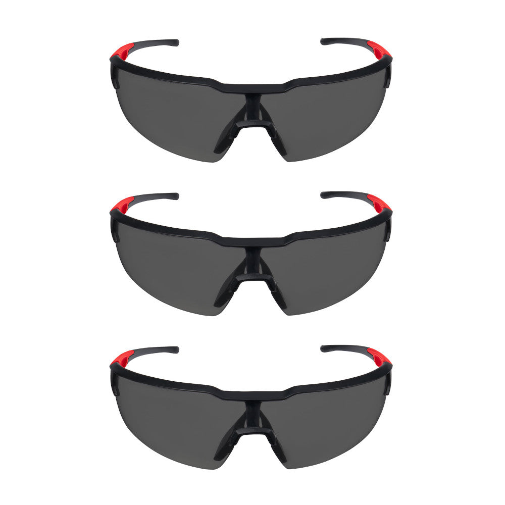 Milwaukee 48-73-2054 Safety Glasses - Tinted Anti-Scratch Lenses 3 Pack