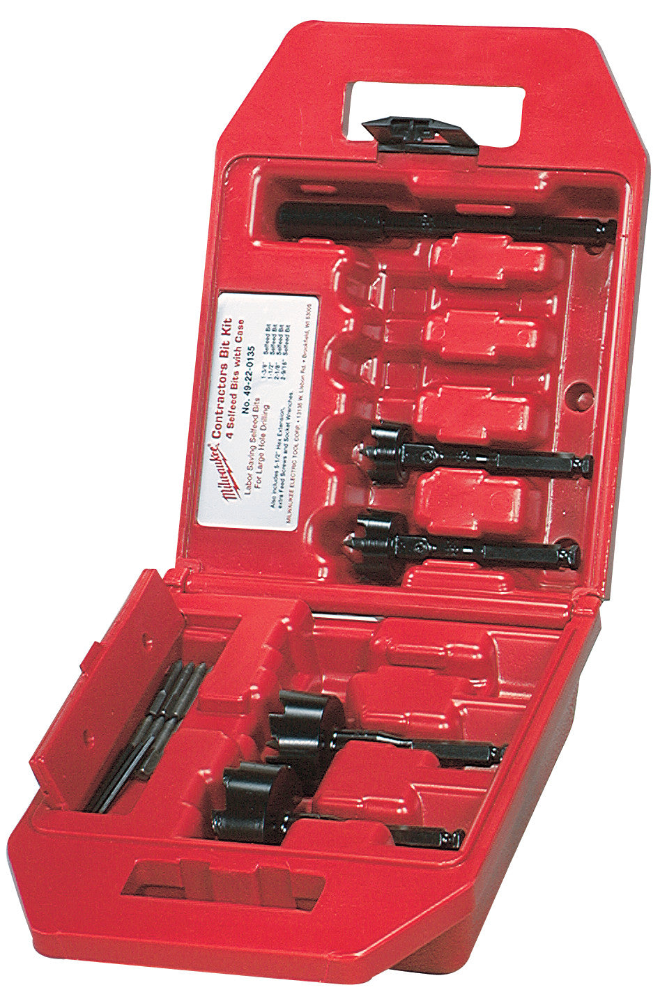 Milwaukee 49-22-0135 Contractor's Selfeed Bit Kit (4-Piece)