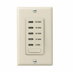 Intermatic EI205LA Electronic Countdown Timer Auto Shut-Off In-Wall 5/15/30/45/60 Minute