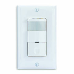 Intermatic IOS-DSR-WH Commercial Grade Self-Adaptive In-Wall PIR Occupancy/Vacancy Sensor, No Neutral Required, White