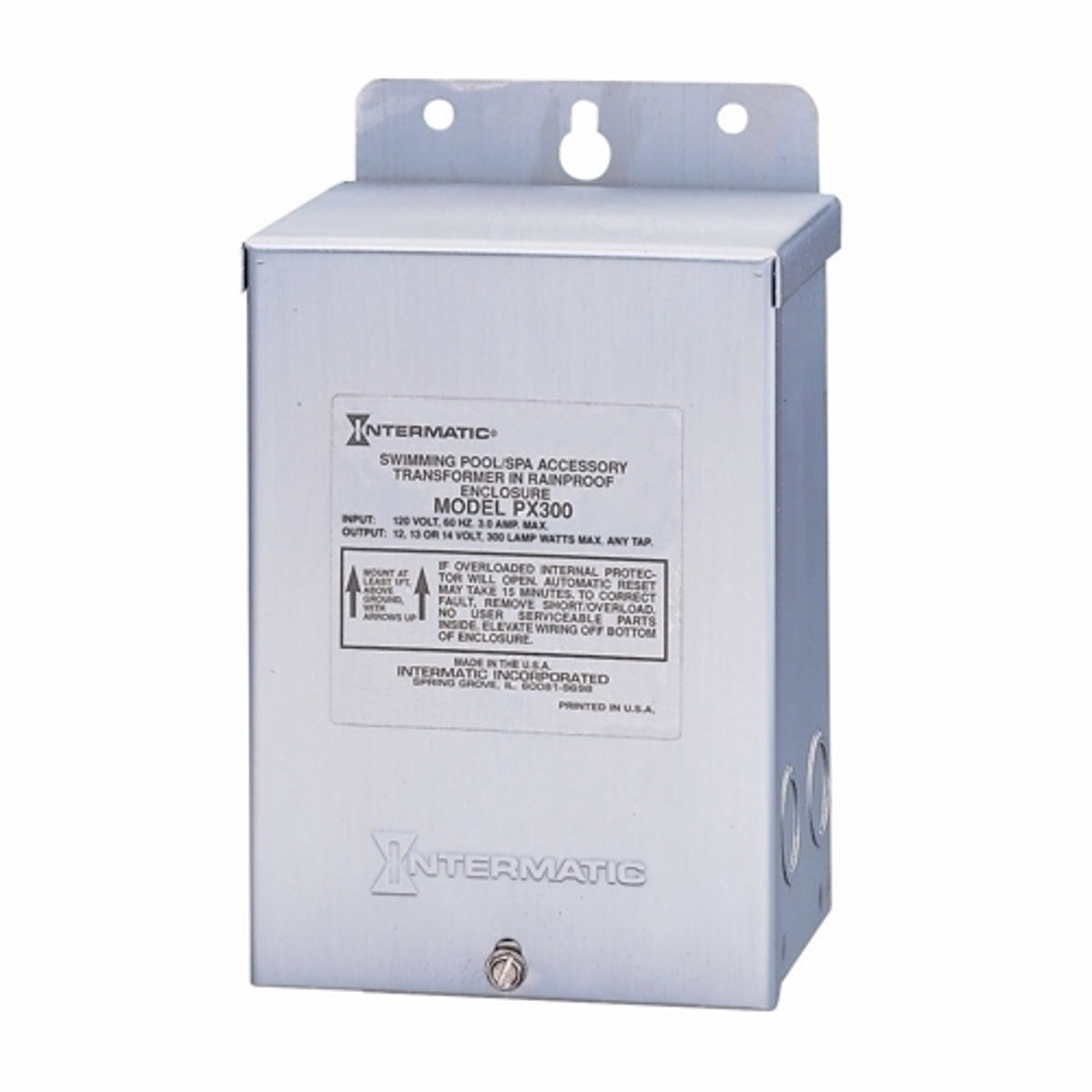 Intermatic PX300S Transformer 300W Stainless Steel Enclosure 120V to 12-14V