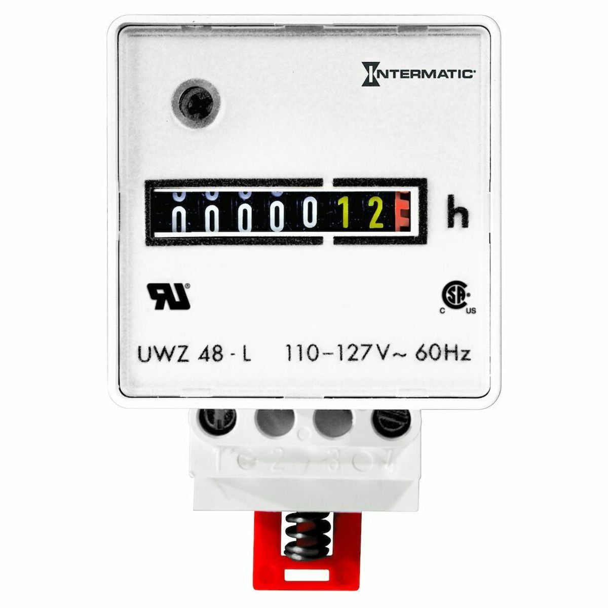 Intermatic UWZ48V-24U AC Hour Meter Indoor Application 24V Analog Display