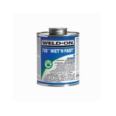 Weld-On 12496 735 16 oz. Fast Set Plastic Blue Pipe Cement