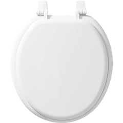 Bemis 400TTA-000 Round Enameled Wood Toilet Seat with Top-Tite® Hinge