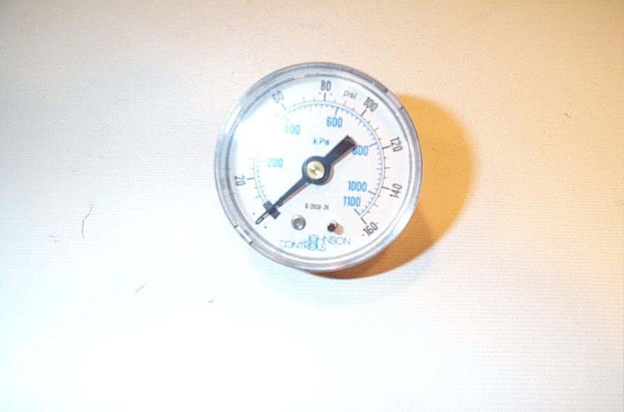 Johnson Controls G-2010-24 Air Pressure Gauge 2 inch 0-160 PSI