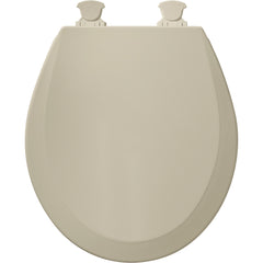 Bemis 500EC-006 Round Enameled Wood Toilet Seat with Cover in Bone