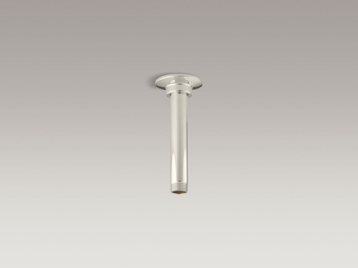 KOHLER 040688092959 K-7394-SN 6 In. Ceiling Mount Showerarm Vibrant Polished Nickel