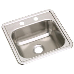 Elkay K115152 Dayton Stainless Steel 15 x 15 x 5-3/16 Single Bowl Drop-in Bar Sink