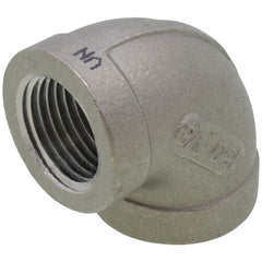 Merit Brass K401-06 Banded Pipe 90 deg Elbow 3/8 in FNPT 150 lb 304/304L Stainless Steel