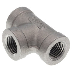 Merit Brass K406-04 Banded Pipe Tee, 1/4 in, FNPT, 150 lb, 304/304L Stainless Steel