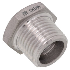 Merit Brass K414-0806 Hex Head Pipe Bushing 1/2 x 3/8 in MNPT x FNPT