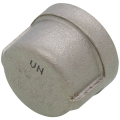 Merit Brass K416-08 Banded Pipe Cap, 1/2 in, FNPT, 150 lb, 304/304L Stainless Steel