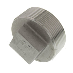 Merit Brass K417-32 Cored Square Head Plug, 2 in Nominal, MNPT End Style, 150 lb, 304/304L Stainless Steel, Import