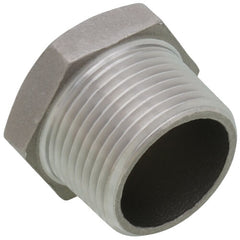 Merit Brass K417H-16 Hex Head Pipe Plug, 1 in Nominal, MNPT End Style, 150 lb, 304/304L Stainless Steel