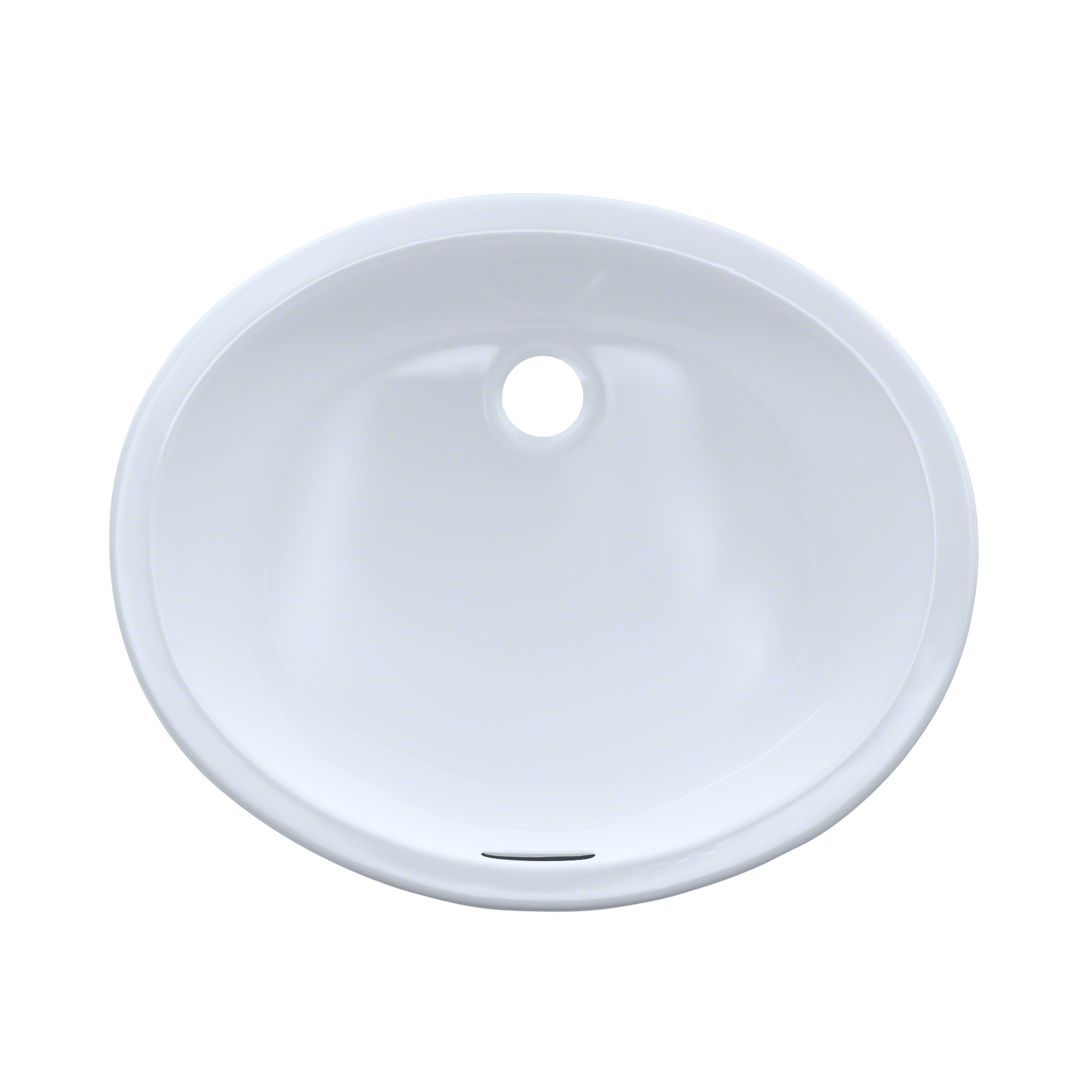 Toto LT579G#01 Rendezvous Oval Undermount Bathroom Sink with CeFiONtect, Cotton White