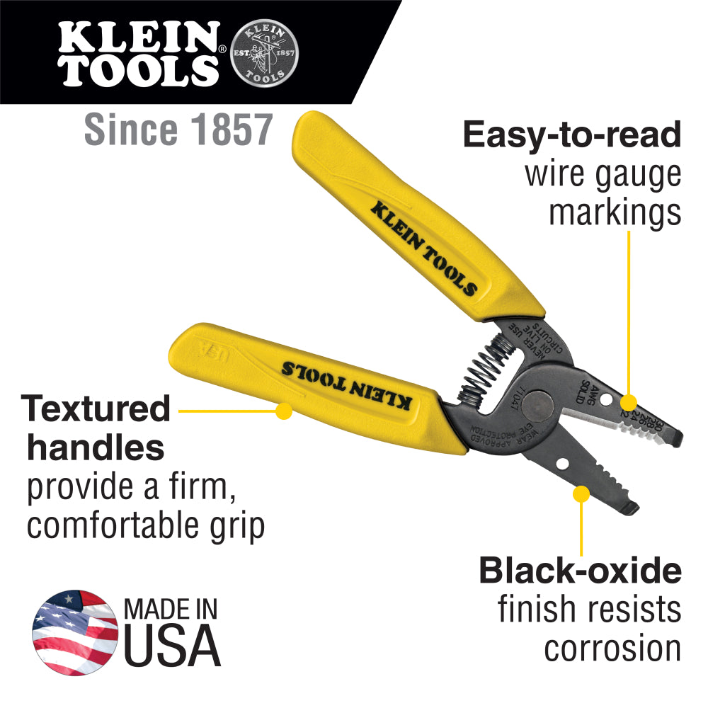 Klein Tools 11047 Wire Stripper/Cutter 22-30 AWG Solid Wire