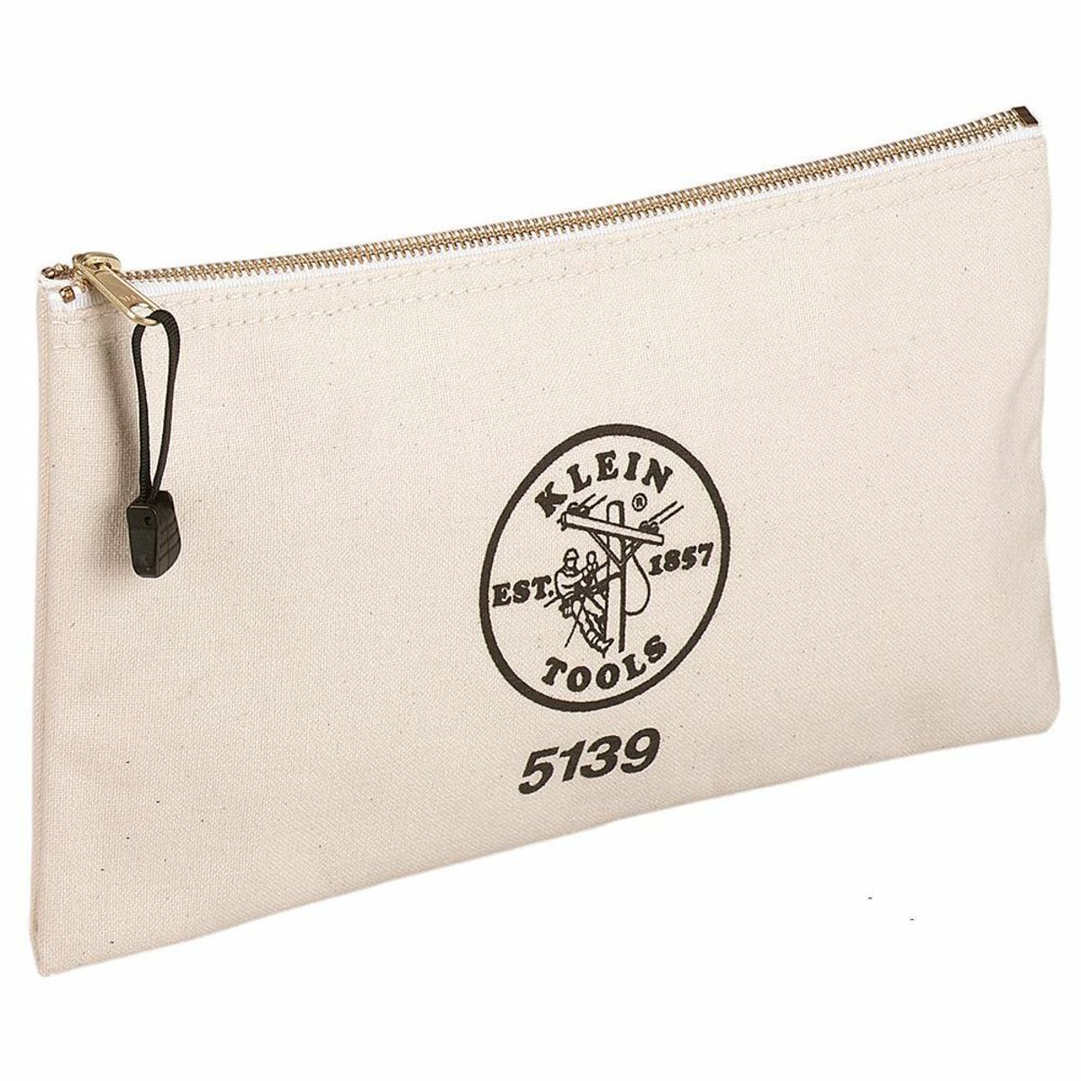 Klein 5139 Canvas Zipper Bag 12.5 x 7 x 4.25 inch