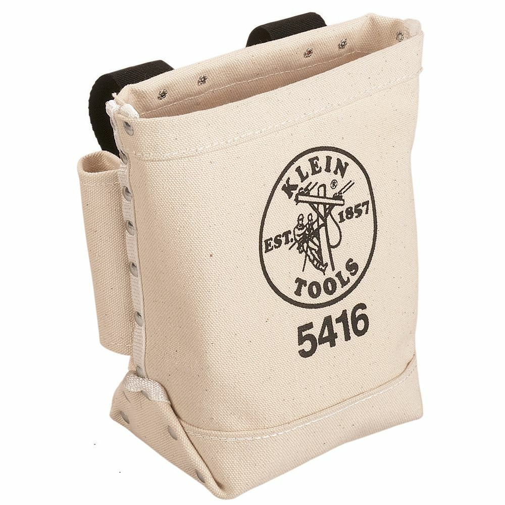 Klein Tools 5416 Bull-Pin and Bolt Bag, Canvas, 10 in Height