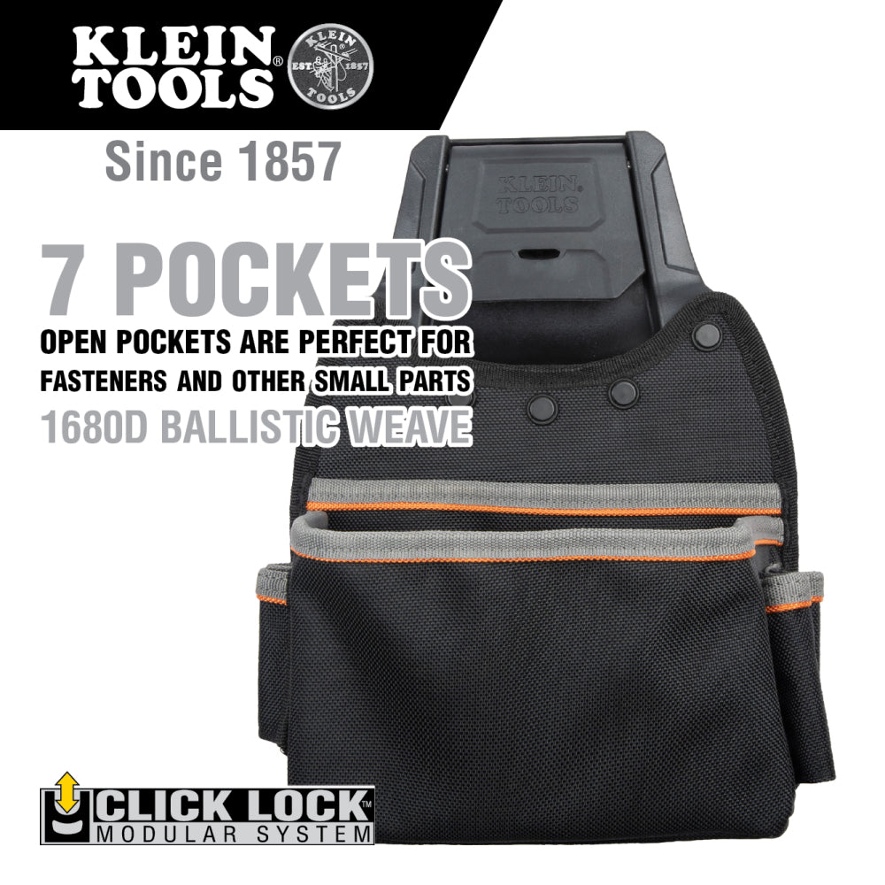 Klein Tools 55913 Tradesman Pro Modular Parts Pouch with Belt Clip