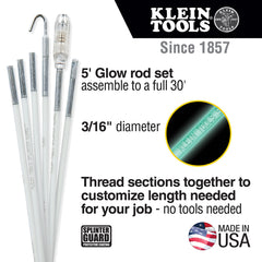 Klein Tools 56430 Glow Rod Set, 30-Foot Replacement MPN