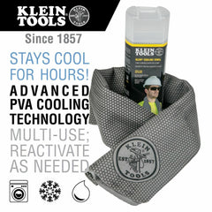 Klein Tools 60093 Cooling Towel Evaporative PVA Technology Gray