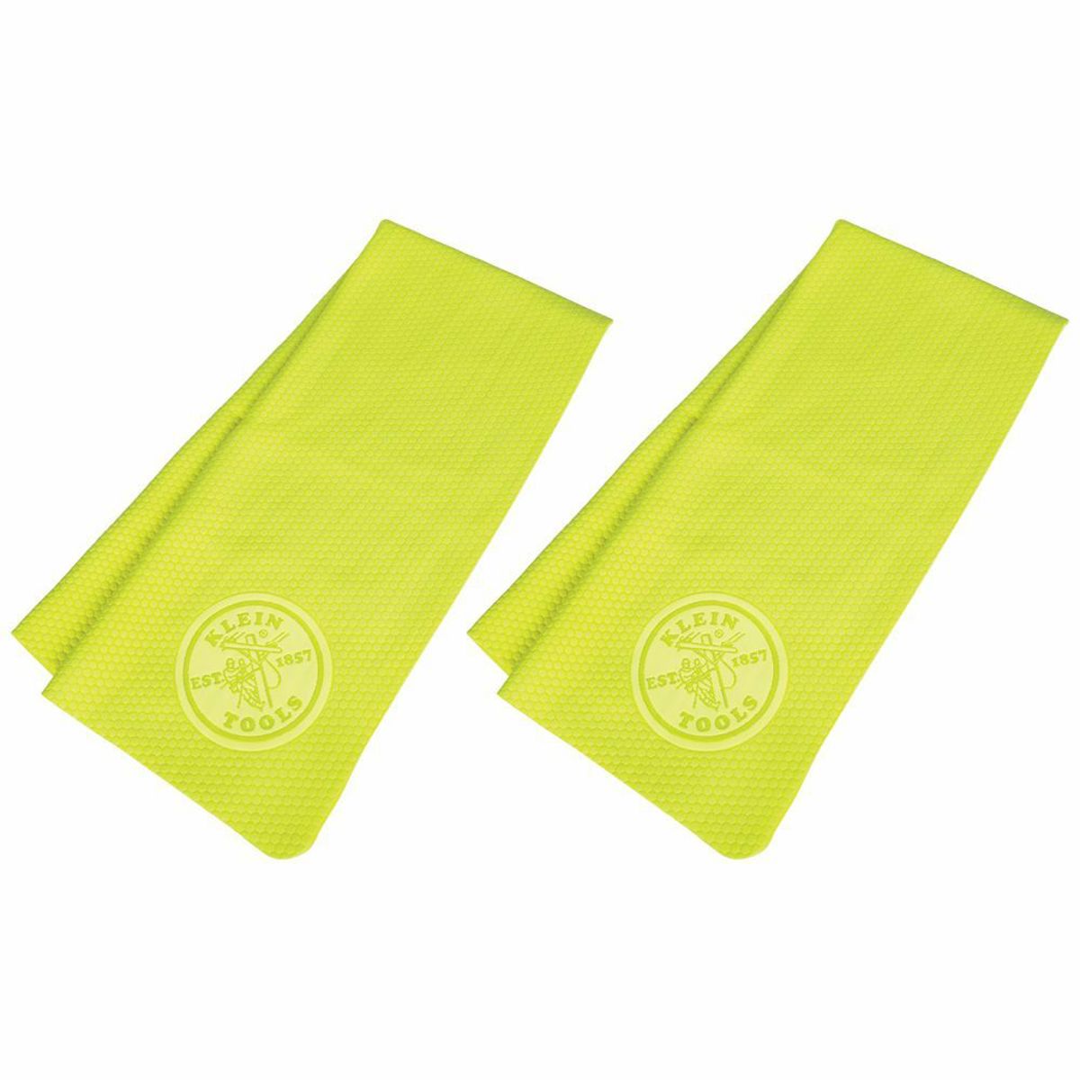 Klein Tools 60486 Cooling PVA Towel High-Visibility Yellow 2-Pack