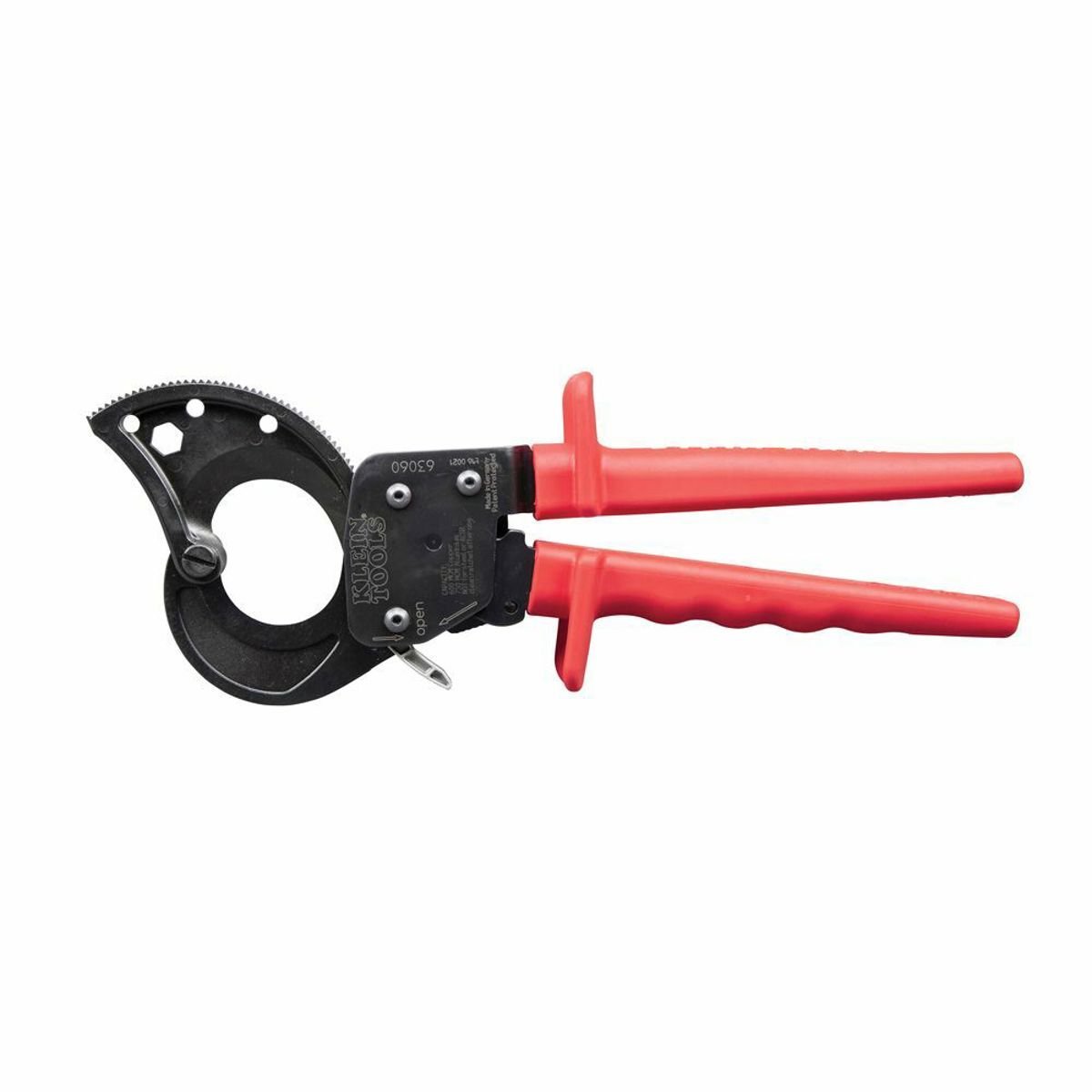 Klein Tools 63060 Ratcheting Cable Cutter 400 MCM Copper 600 MCM Aluminum 1-1/8 in Communications Cable