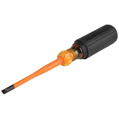 Klein Tools 6924INS Slim-Tip Insulated Screwdriver 1/4-Inch Cabinet 4-Inch Round Shank