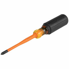 Klein Tools 6934INS Slim Tip Insulated Screwdriver, 1000V, 4-Inch Round Shank, #2 Phillips Tip