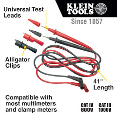 Klein 69410 Replacement Test Lead Set, Right Angle