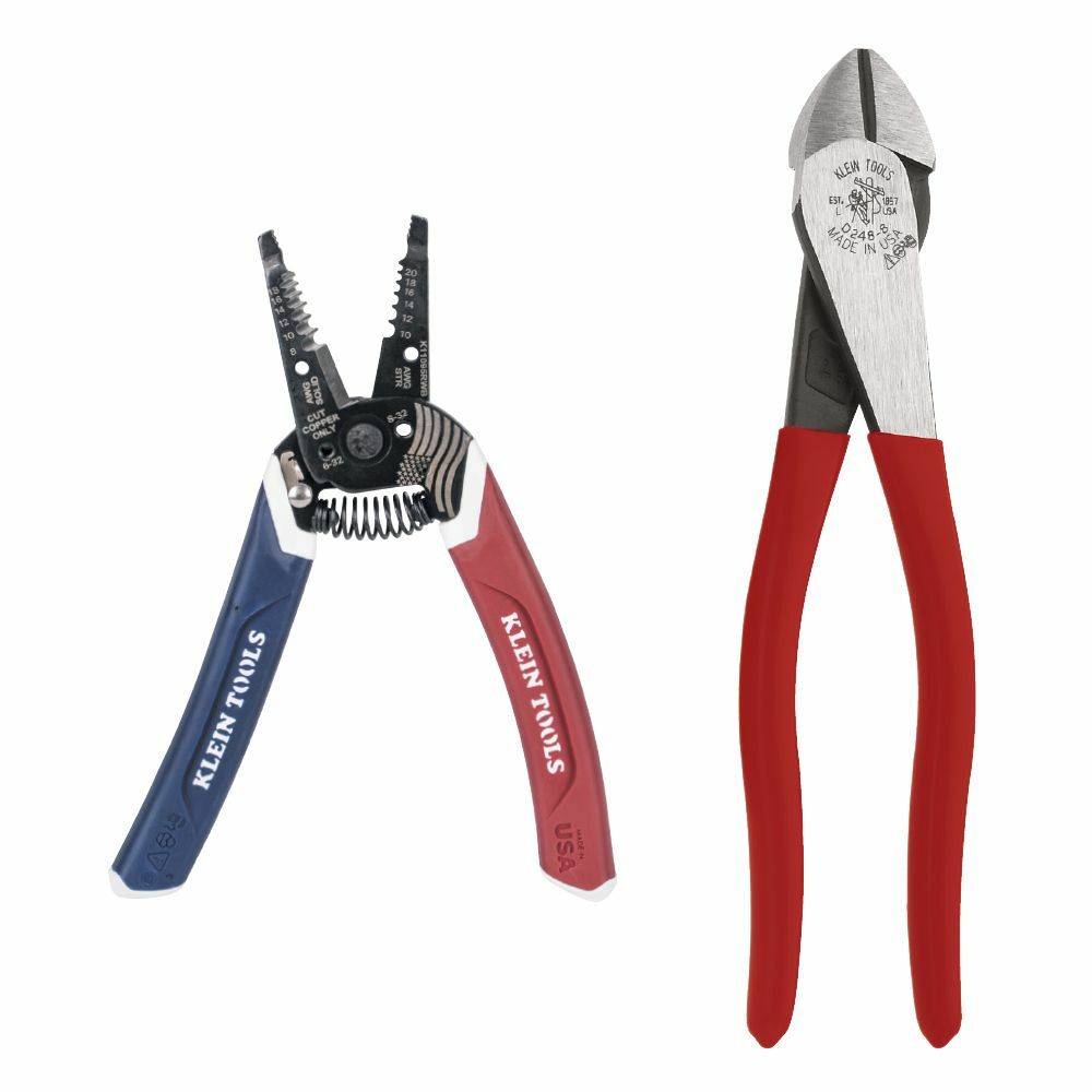 Klein Tools 94156 American Legacy Diagonal Plier and Klein-Kurve Wire Stripper/Cutter