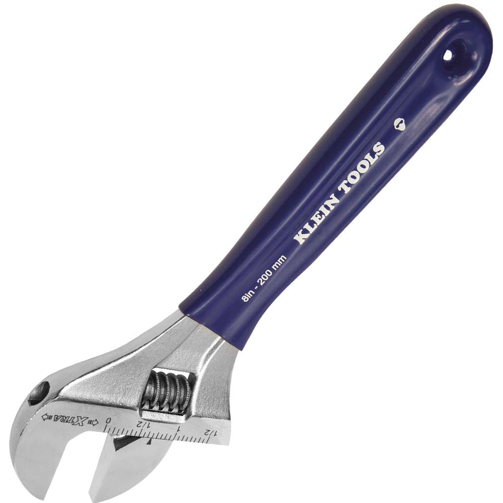 Klein Tools D509-8 Adjustable Wrench Extra Wide Jaw 8-Inch