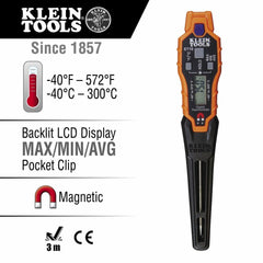 Klein Tools ET10 Magnetic Digital Pocket Thermometer -40 to 572 Degrees