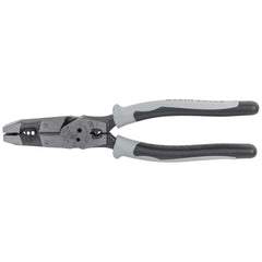 Klein Tools J2159CRTP Hybrid Pliers with Crimper, Fish Tape Puller, and Wire Stripper