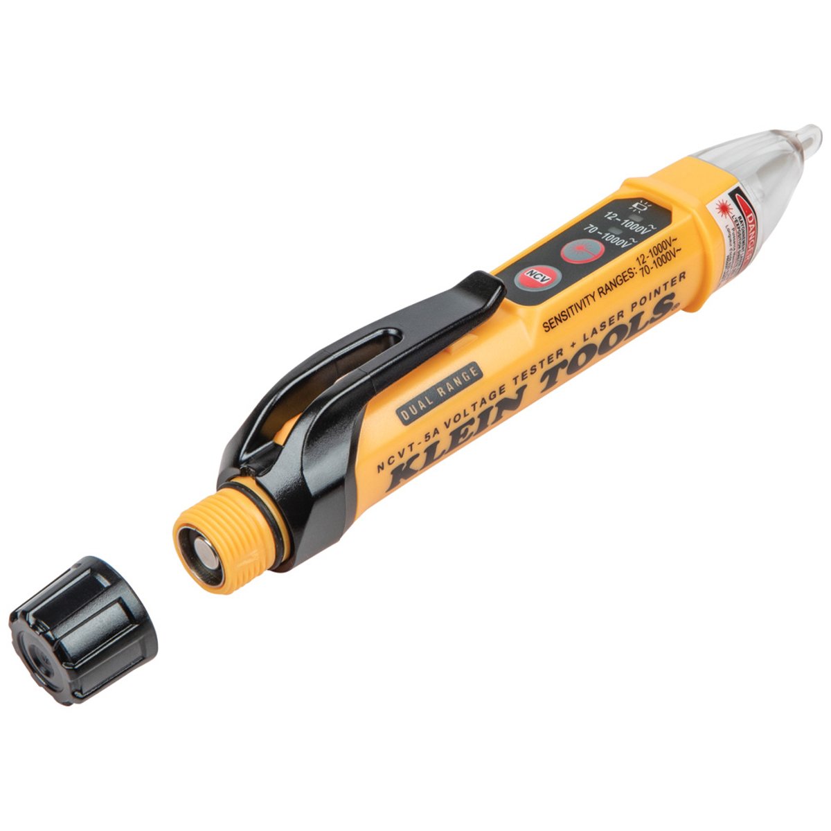 Klein Tools NCVT-5A Non-Contact Voltage Tester Pen, Dual Range with Laser Pointer