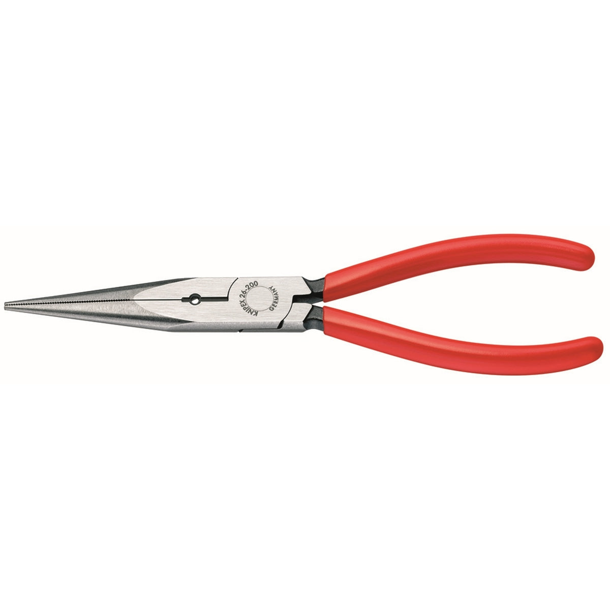 KNIPEX 2611200S1 Long Nose Pliers with Cutter and 12 AWG Stripping Hole 8 in.