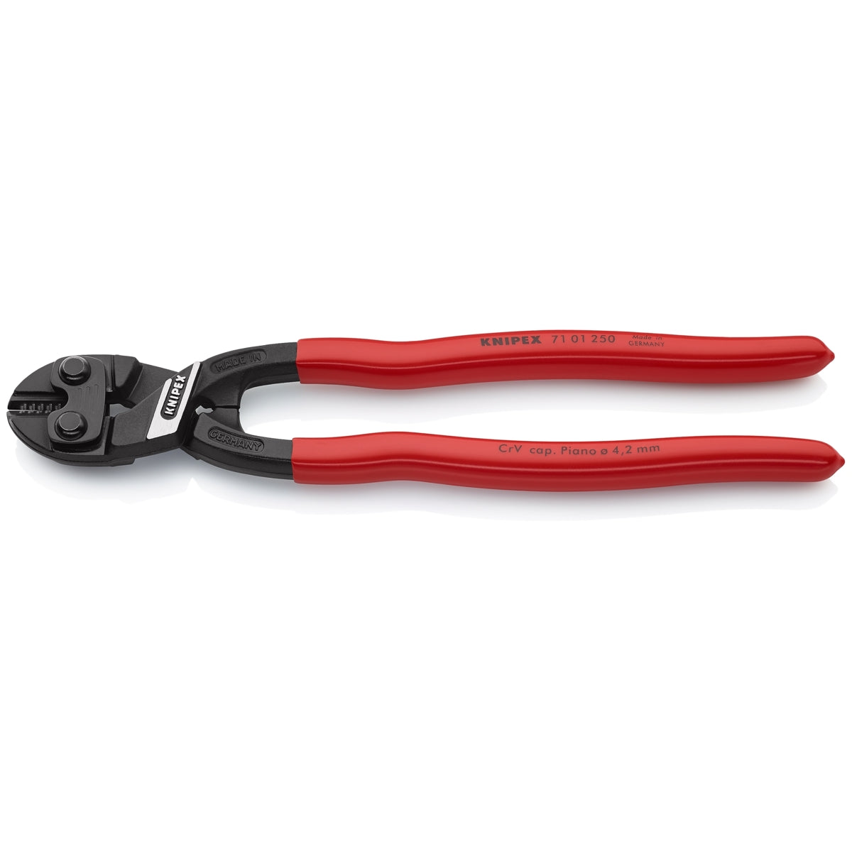 Knipex 7101250 CoBolt High Leverage XL Compact Bolt Cutters 10 Inch Plastic Coating