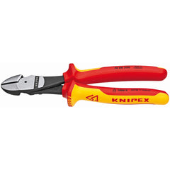 KNIPEX 7408200SBA High Leverage Diagonal Cutters-1000V Insulated, 8 in., Multi-Component