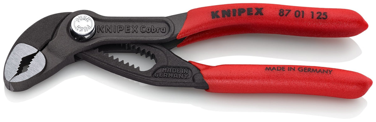 KNIPEX 8701125SBA Cobra Water Pump Pliers 5 in. Non-Slip Plastic