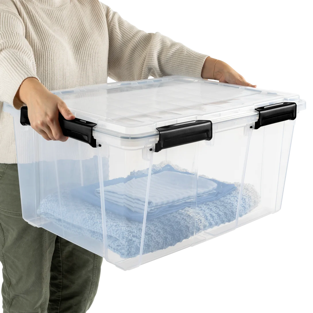 STERILITE Sterilite 39389004 80 Quart gasket box with lid (4/Carton)