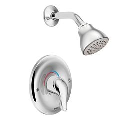 Moen L2362 Chateau Posi-Temp Single-Handle 1-Spray Shower Faucet with Valve in Chrome