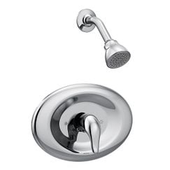 Moen L2368EP Chateau One Handle Single Function Shower Faucet in Chrome (Trim Only)