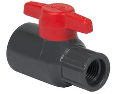 Spears 1529-002A Ball Valve PVC 1/4 Inch Threaded Lab with Adapter Kit EPDM