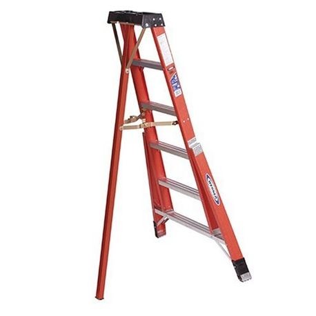 Werner FTP6206 FTP6200 Type IA Heavy Duty Tripod Step Ladder, 6 ft H Ladder, 300 lb Load