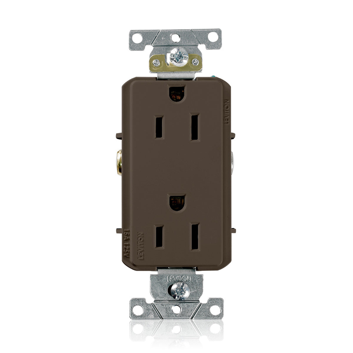 Leviton 16242 Decora Plus Duplex Receptacle 15 Amp 125 Volt NEMA 5-15R